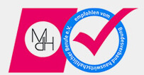 Auszeichung 'Premium-Gütesiegel für proWIN durch Bundesverband hauswirtschaftlicher Berufe MdH e. V.'